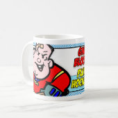 Geben Sie Blut! Spielen Sie Hockey! Kaffeetasse (Vorderseite Links)