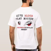 Geben Sie Blut T T-Shirt (Rückseite)
