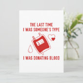 Geben Sie Blutspenden ein Dankeskarte (Stehend Vorderseite)