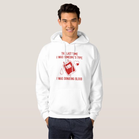 Geben Sie Blutspenden ein Hoodie (Vorne ganz)