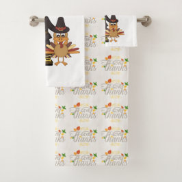 Geben Sie Dank Badhandtuch Set