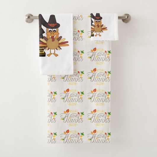 Geben Sie Dank Badhandtuch Set (Insitu)