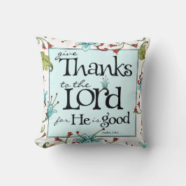 Geben Sie Dank - Bella Flora-Wurfs-Kissen Kissen