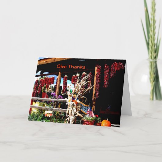 Geben Sie Dank Dankeskarte (Vorderseite)