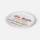 "Geben Sie dank den LordpapierTeller Pappteller (Schrägansicht)