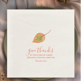 Geben Sie Dank handgemalt minimalistisch Aquarell Serviette