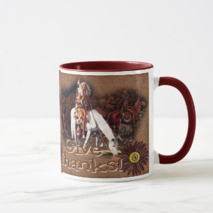 Geben Sie Dank indische Kaffee-Tasse Tasse