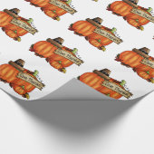 Geben Sie Dank-Kürbise Geschenkpapier (Ecke)