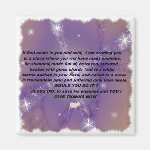 Geben Sie Dank-Magneten Magnet