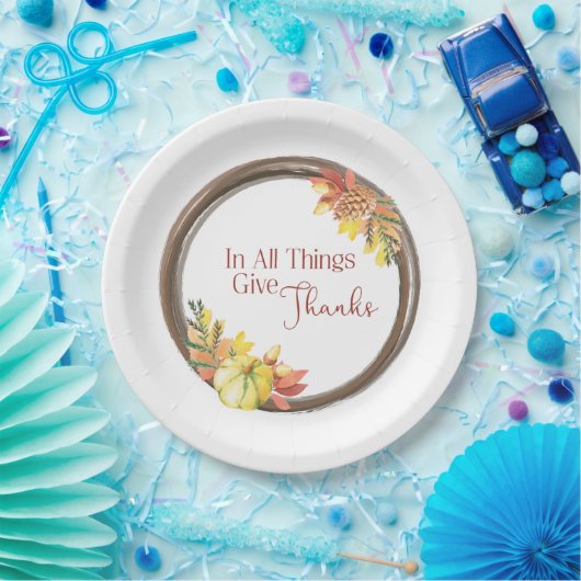 Geben Sie Dank-Pappteller Pappteller (Party)