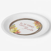 Geben Sie Dank-Pappteller Pappteller (Schrägansicht)