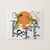 Geben Sie Dank Puzzle (Horizontal)