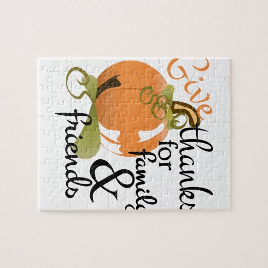 Geben Sie Dank Puzzle (Horizontal)