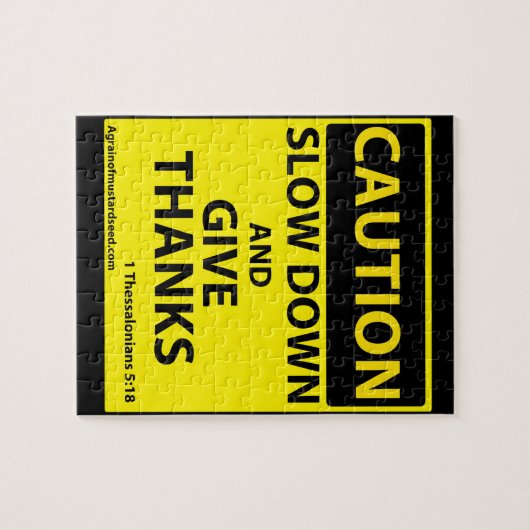 Geben Sie Dank Puzzle (Horizontal)