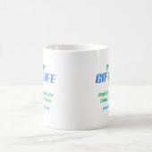 Geben Sie das Geschenk des Lebens Kaffeetasse (Mittel)