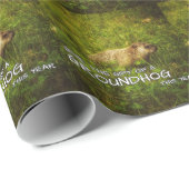 Geben Sie das Geschenk eines Groundhog in diesem J Geschenkpapier (Rolleneckpunkt)