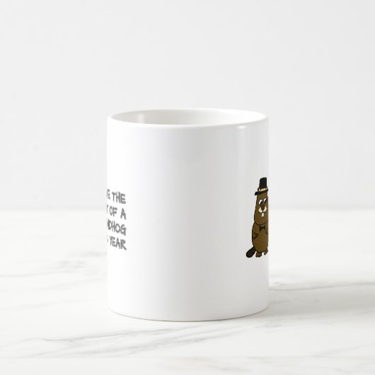 Geben Sie das Geschenk eines Groundhog in diesem J Kaffeetasse (Mittel)