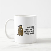 Geben Sie das Geschenk eines Groundhog in diesem J Kaffeetasse (Links)