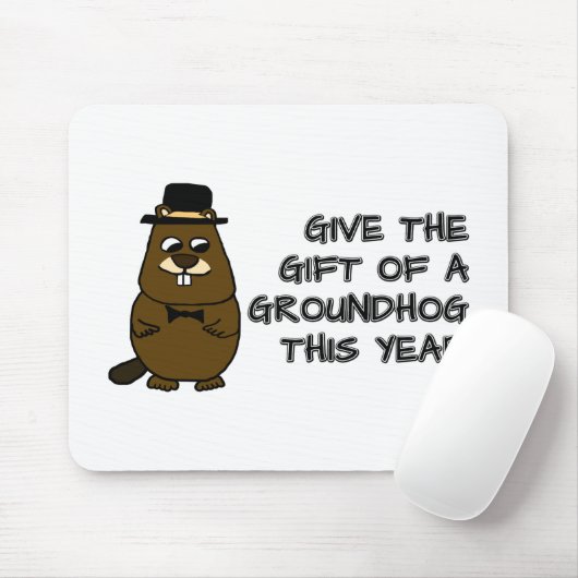 Geben Sie das Geschenk eines Groundhog in diesem J Mousepad (Mit Mouse)