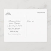 GEBEN SIE DAS KNOT Nautical Rett Date Foto Postcar Ankündigungspostkarte (Rückseite)