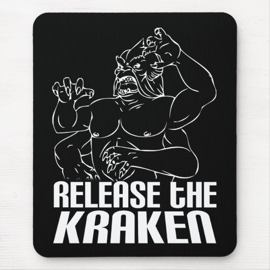 Geben Sie das Kraken frei Mousepad (Vorne)