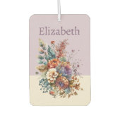 Geben Sie das Laufwerk sicher Blume lila ein Autolufterfrischer (Vorderseite)