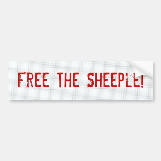Geben Sie das Sheeple frei! Autoaufkleber (Vorne)