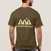 Geben Sie das Wanderer-T-Shirt frei T-Shirt (Rückseite)