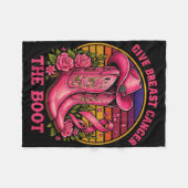 Geben Sie dem Brustkrebs das Bewusstsein für den w Fleecedecke (Vorderseite (Horizontal))