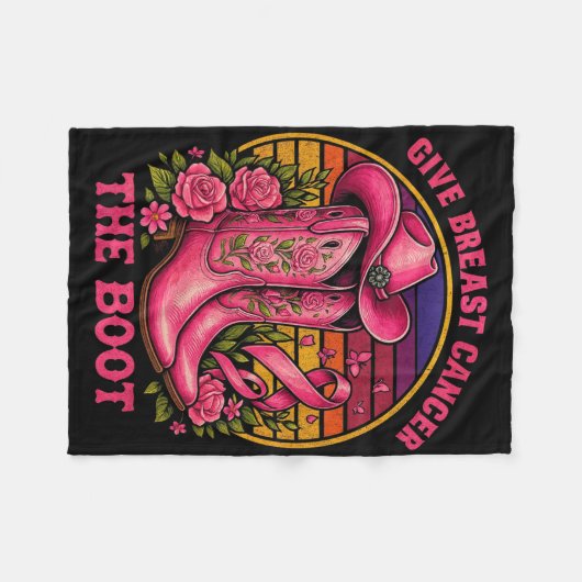 Geben Sie dem Brustkrebs das Bewusstsein für den w Fleecedecke (Vorderseite (Horizontal))