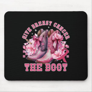 Geben Sie dem Brustkrebs das Bewusstsein für den w Mousepad