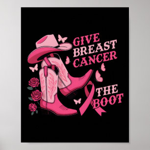Geben Sie dem Brustkrebs das Bewusstsein für den w Poster