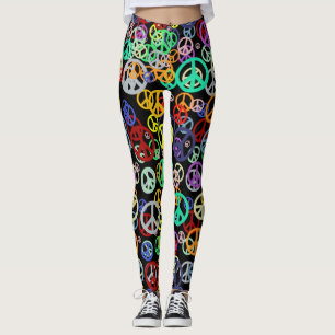 Geben Sie dem Frieden eine Chance farbenprächtiges Leggings