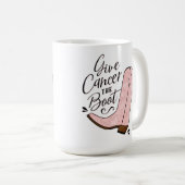 Geben Sie dem Krebs das Bewusstsein für den Brustk Kaffeetasse (VorderseiteRechts)