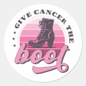 Geben Sie dem Krebs das Bewusstsein für den Brustk Runder Aufkleber (Vorderseite)
