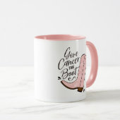 Geben Sie dem Krebs das Bewusstsein für den Brustk Tasse (VorderseiteRechts)