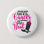 Geben Sie dem Krebs den Start. | Brustkrebs - Bewu Button (Vorderseite)