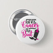Geben Sie dem Krebs den Start. | Brustkrebs - Bewu Button (Vorne & Hinten)