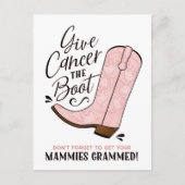 Geben Sie dem Krebs die Startpostkarte. Ankündigungspostkarte (Vorderseite)