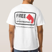 Geben Sie den Apostroph - T - Shirt für Männer (Rückseite)