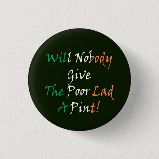 Geben Sie den Armen ein Pint pbcn Button (Vorderseite)