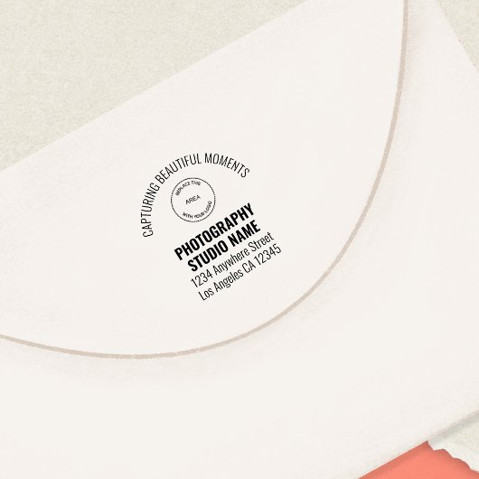 Geben Sie den Namen der Rücksendeadresse des Logos Permastempel