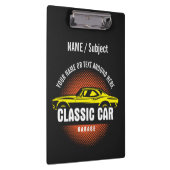 Geben Sie den Namen "Gelbes klassisches Auto" ein Klemmbrett (Rechts)