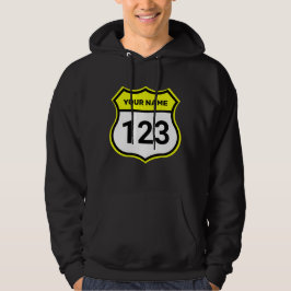 Geben Sie den Namen Ihrer Kennziffer Gelb ein Hoodie