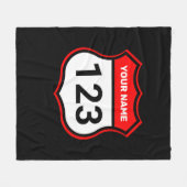 Geben Sie den Namen Ihrer Rufnummernanzeige rot ei Fleecedecke (Vorderseite (Horizontal))