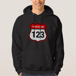 Geben Sie den Namen Ihrer Rufnummernanzeige rot ei Hoodie