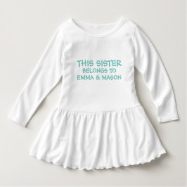 Geben Sie den Schwesternamen der kleinen Schwester Baby T-shirt