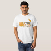 Geben Sie den Wanderer-orange Tauben-T - Shirt (Vorne ganz)