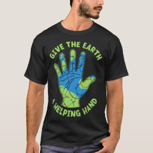 Geben Sie der Erde eine helfende Hand Natur über E T-Shirt