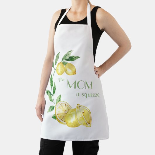 Geben Sie der Mama eine Quetschgelbe Zitrone Schürze (InSitu)